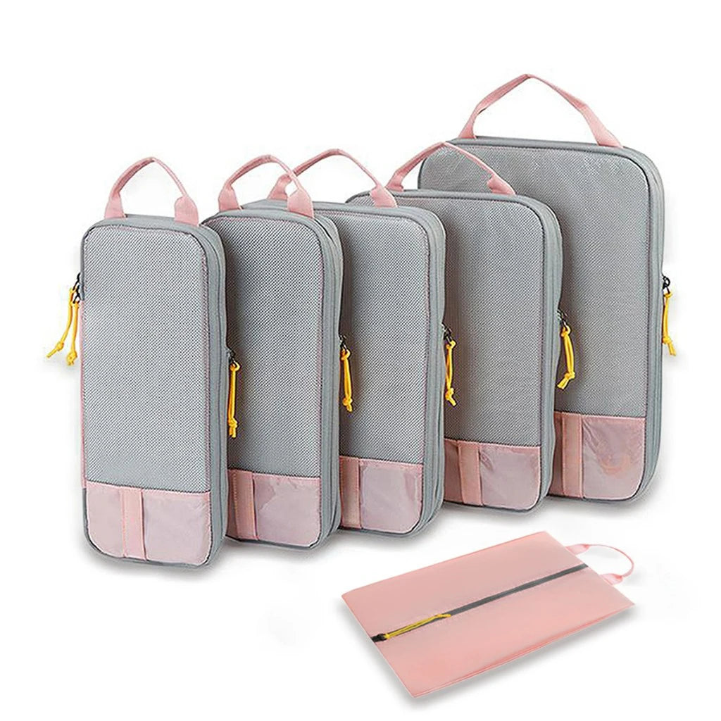 6Pcs/Set Travel Compression Packing Cubes - BAGS