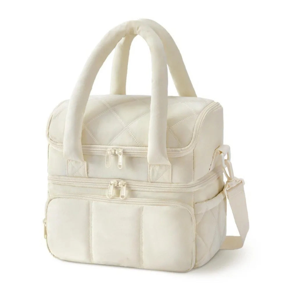 Double-Deck Insulated Cooler Lunch Bag - BAGS