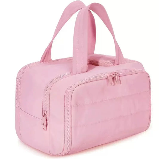 Large Capacity Travel Makeup Bag With Compartments - BAGS