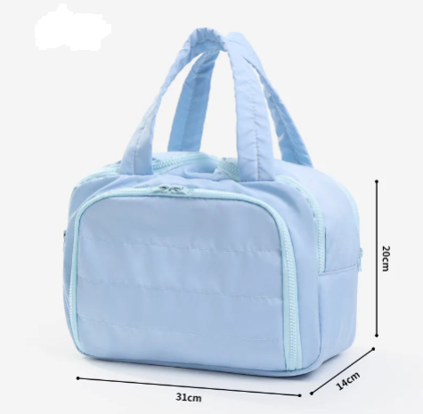 Large Capacity Travel Makeup Bag With Compartments - BAGS