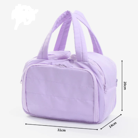 Large Capacity Travel Makeup Bag With Compartments - BAGS