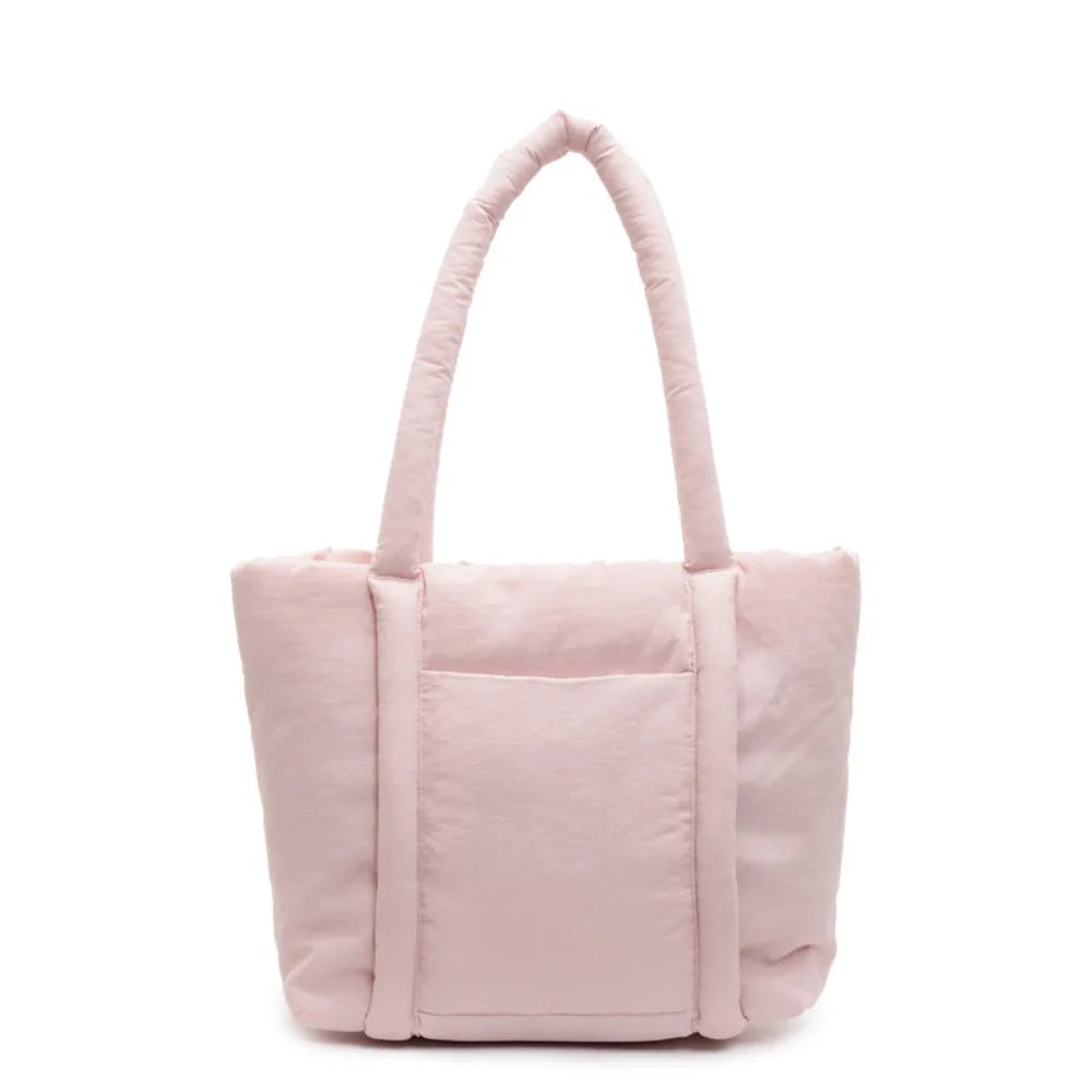 Large Capacity Nylon Shoulder Tote Bag - BAGS
