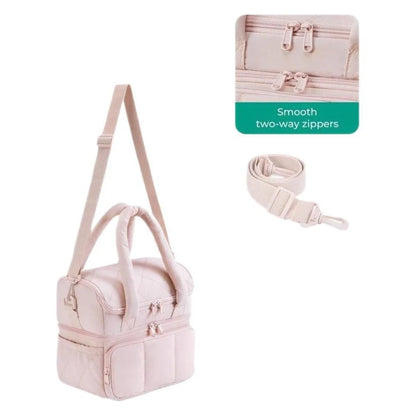 Double-Deck Insulated Cooler Lunch Bag - BAGS